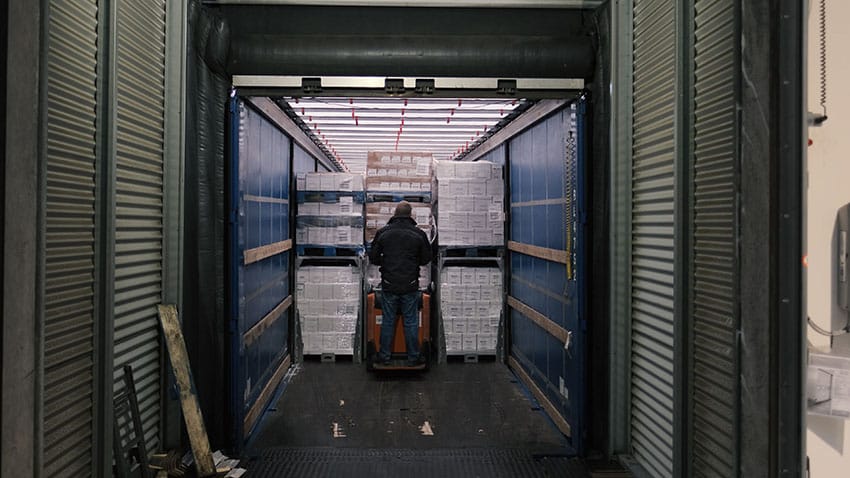 SpaceInvader in use – transport fully loaded